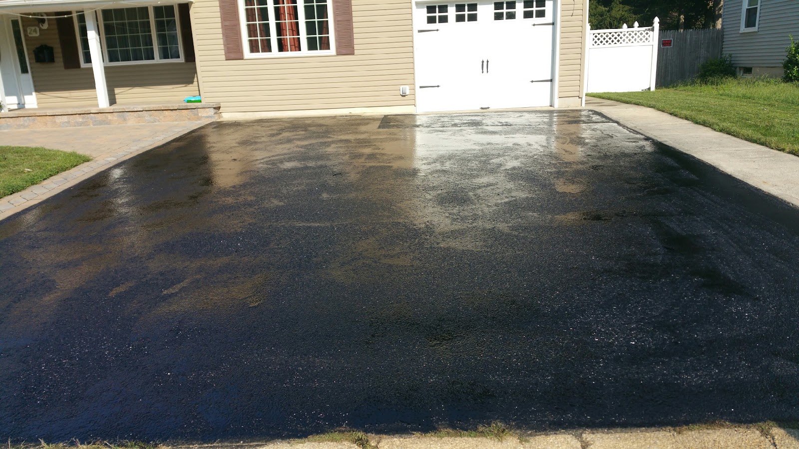 Complete paving work